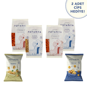 Glütensiz Baklagil Makarna Seti -cips hediyeli