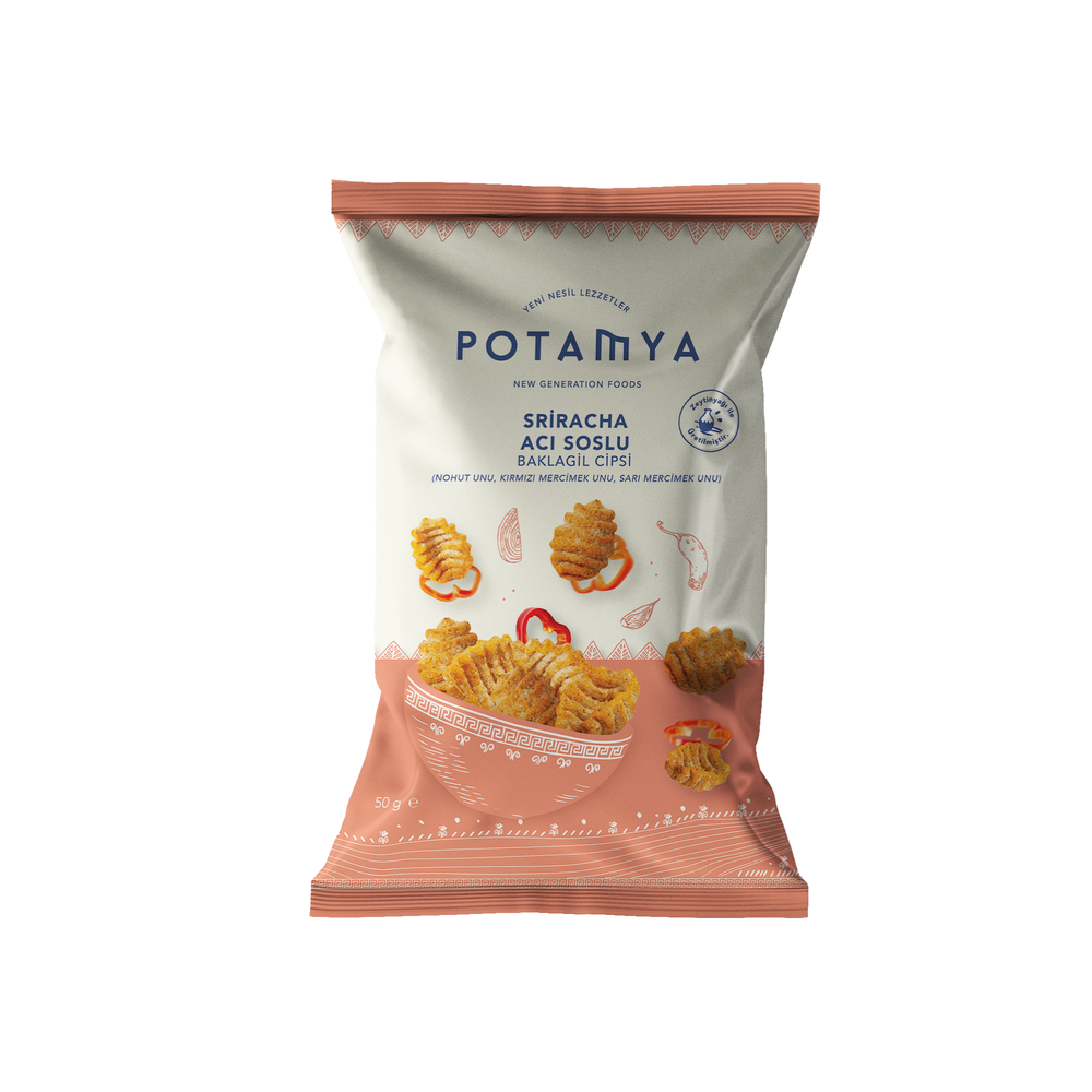 Zeytinyağlı Sriracha Acı Soslu Cips 50g