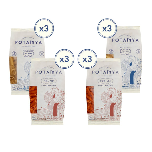 Glütensiz Baklagil Makarna Seti