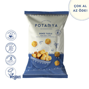 Hülsenfruchtchips mit Meersalz