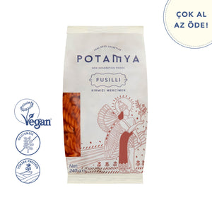 Glutensiz Kırmızı Mercimek Fusilli