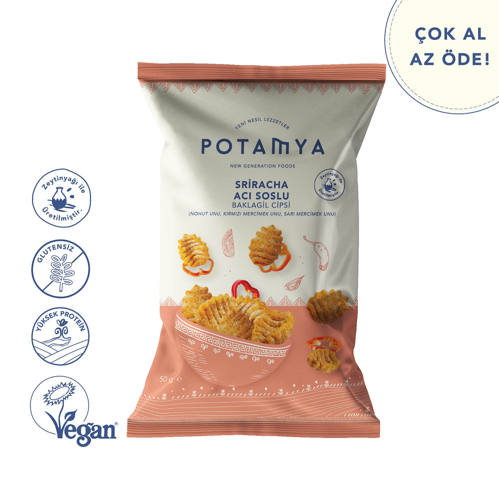 Sriracha Acı Soslu Baklagil Cipsi 50 g