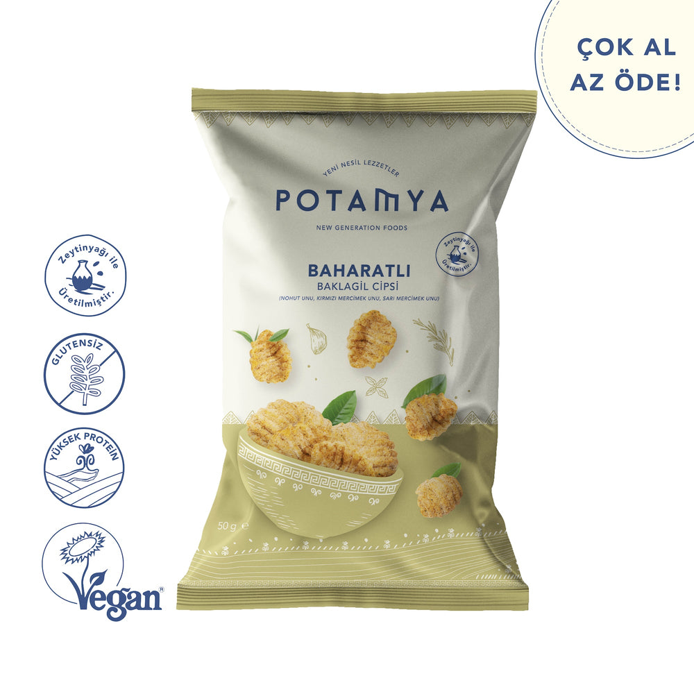 Baharatlı Baklagil Cipsi Yeni Ambalaj 50g