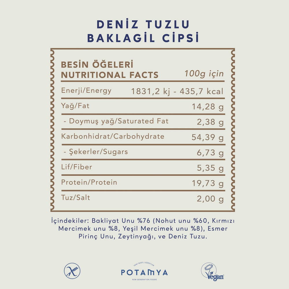 Deniz Tuzlu Baklagil Cipsi