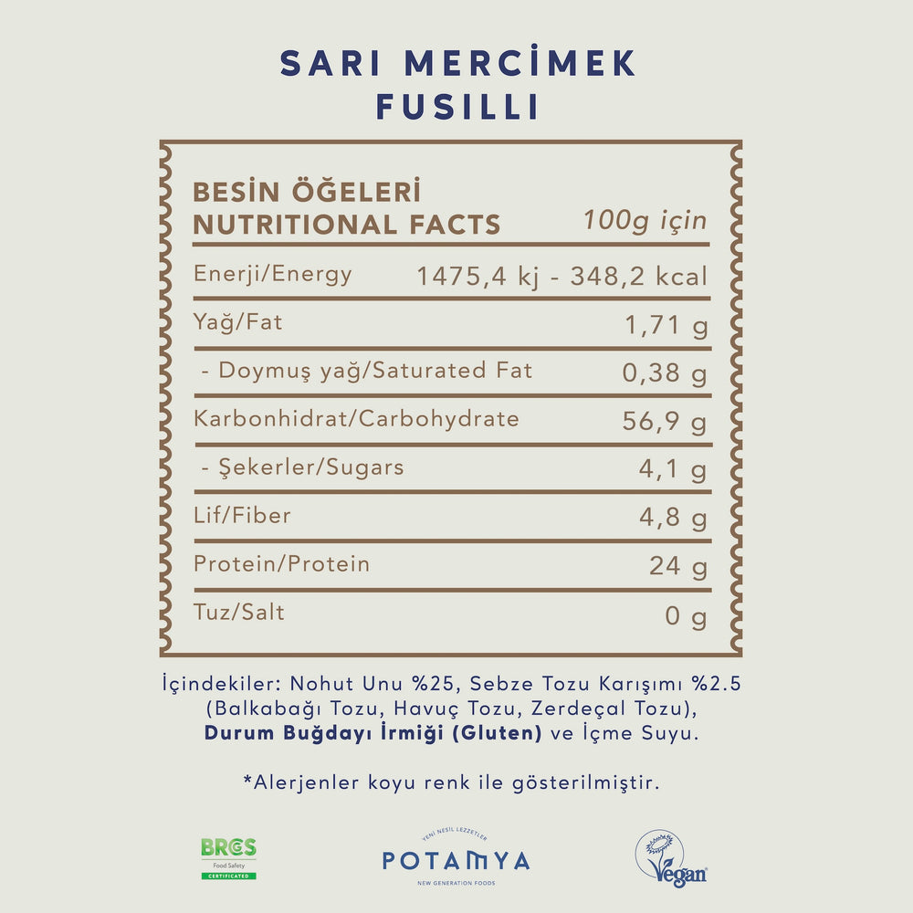 Sarı Mercimek Fusulli