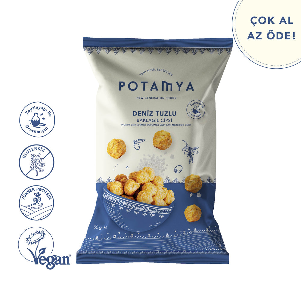 Deniz Tuzlu Baklagil Cipsi Yeni Ambalaj 50g