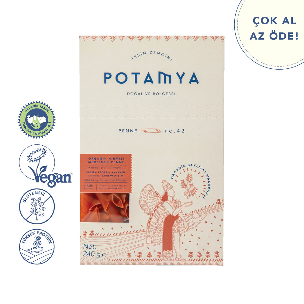 Bio Rote Linsen Penne