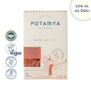 Organik Glutensiz Kırmızı Mercimek Rigatoni