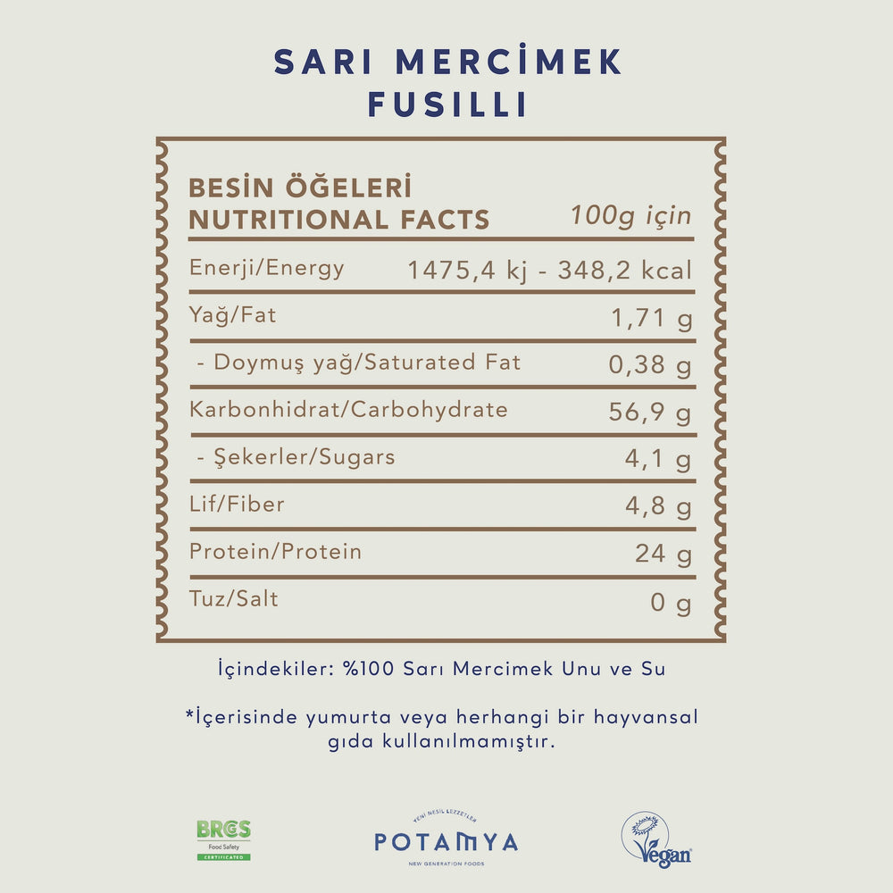 Sarı Mercimek Fusulli
