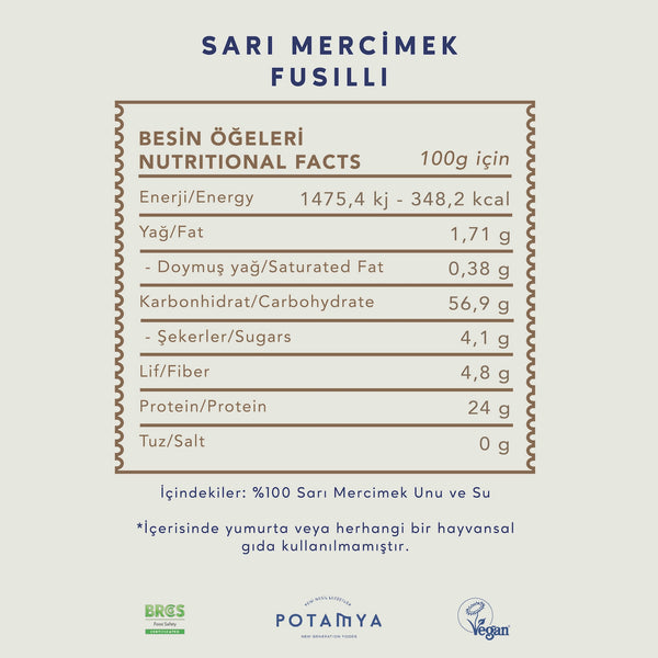 Sarı Mercimek Fusulli